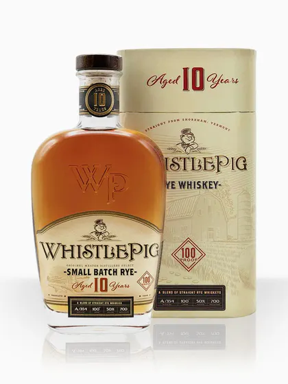 Confezione di Rye Whiskey Whistlepig 10 Y.O.