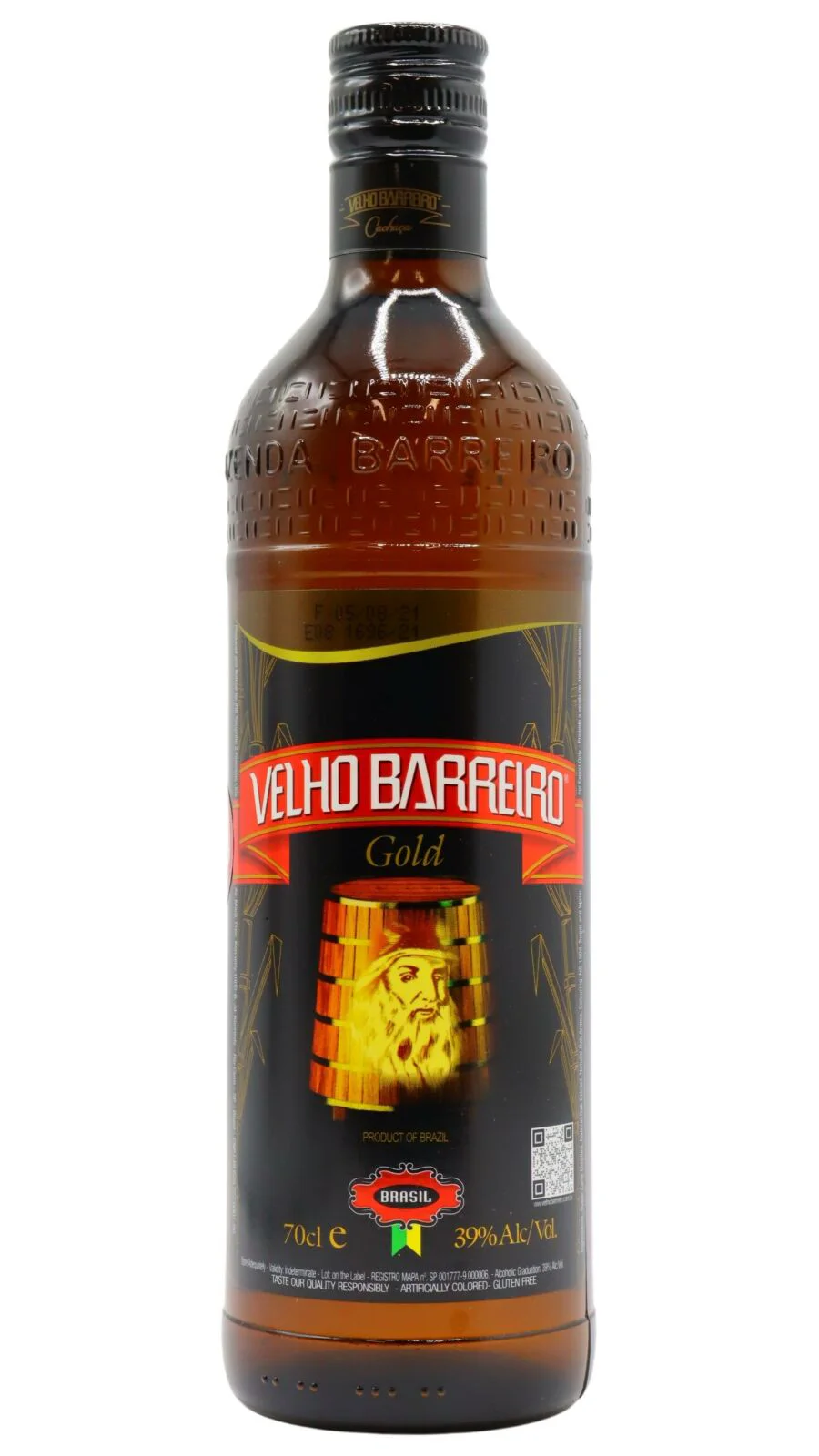 Cachaca Velho Barreiro Gold: vista principale