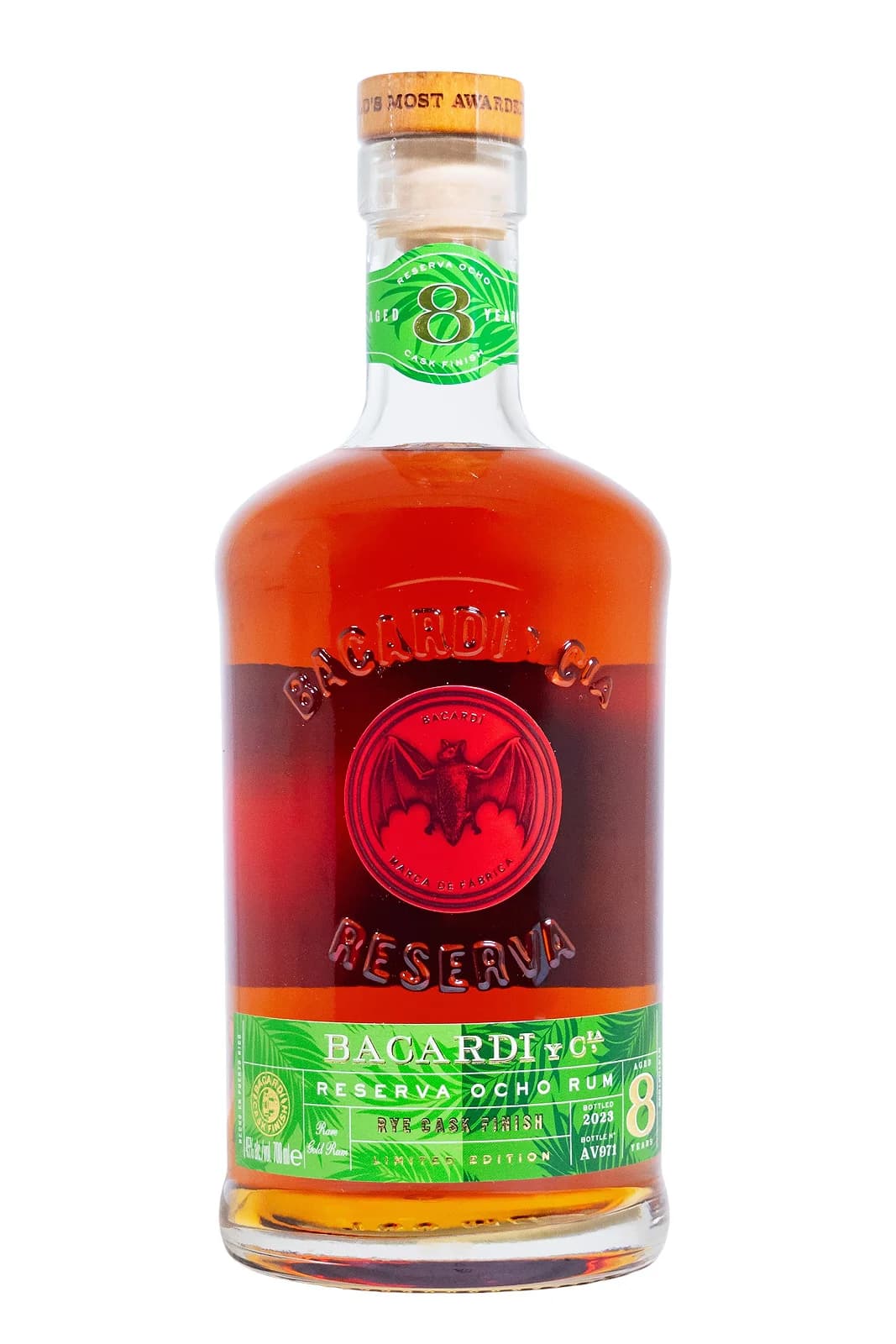 Confezione di Bacardi 8YO Rye Cask Finish