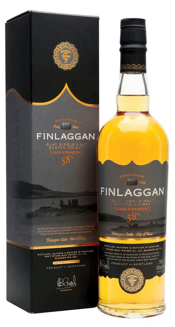 Confezione di Finlaggan Cask Strength
