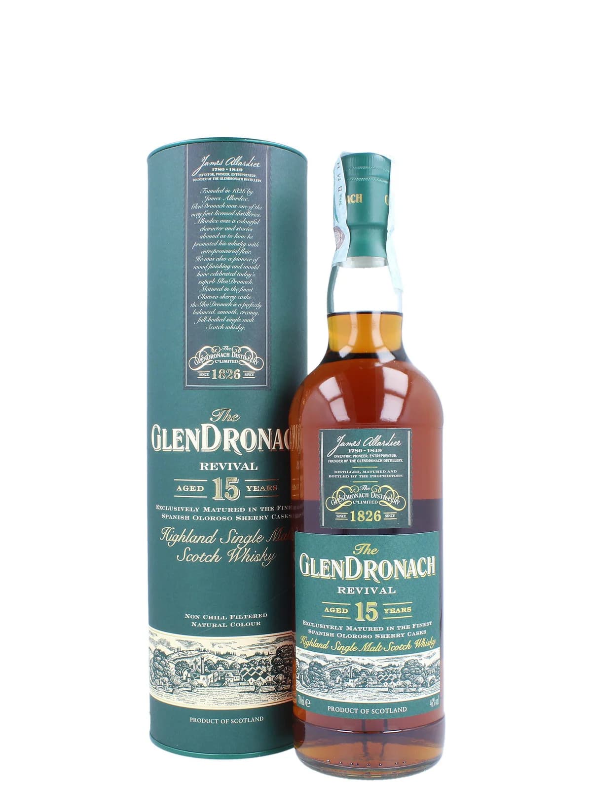 The Glendronach 15 Y.O. Revival: vista principale
